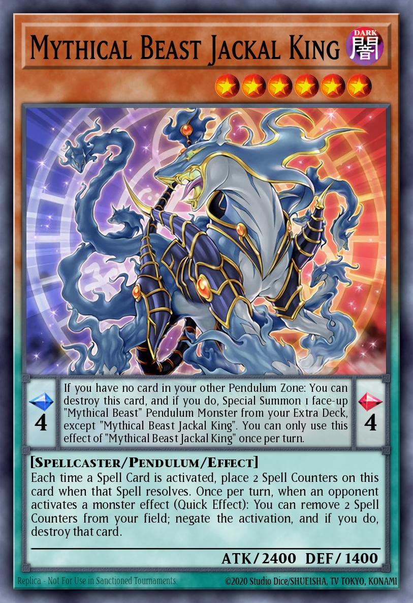 Mythical Beast Jackal King Ultra Rare EXFO-EN026 Extreme Force Yugioh card