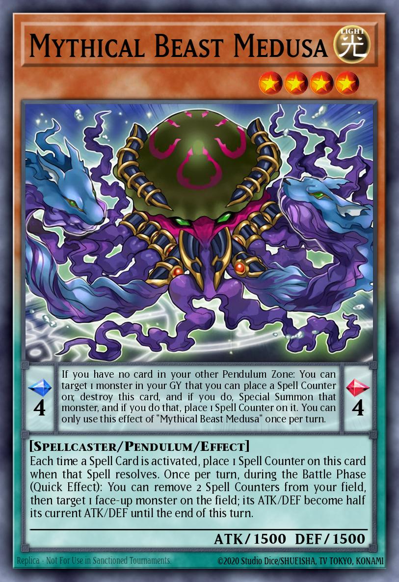 Mythical Beast Medusa Super Rare EXFO-EN024 Extreme Force Yugioh card