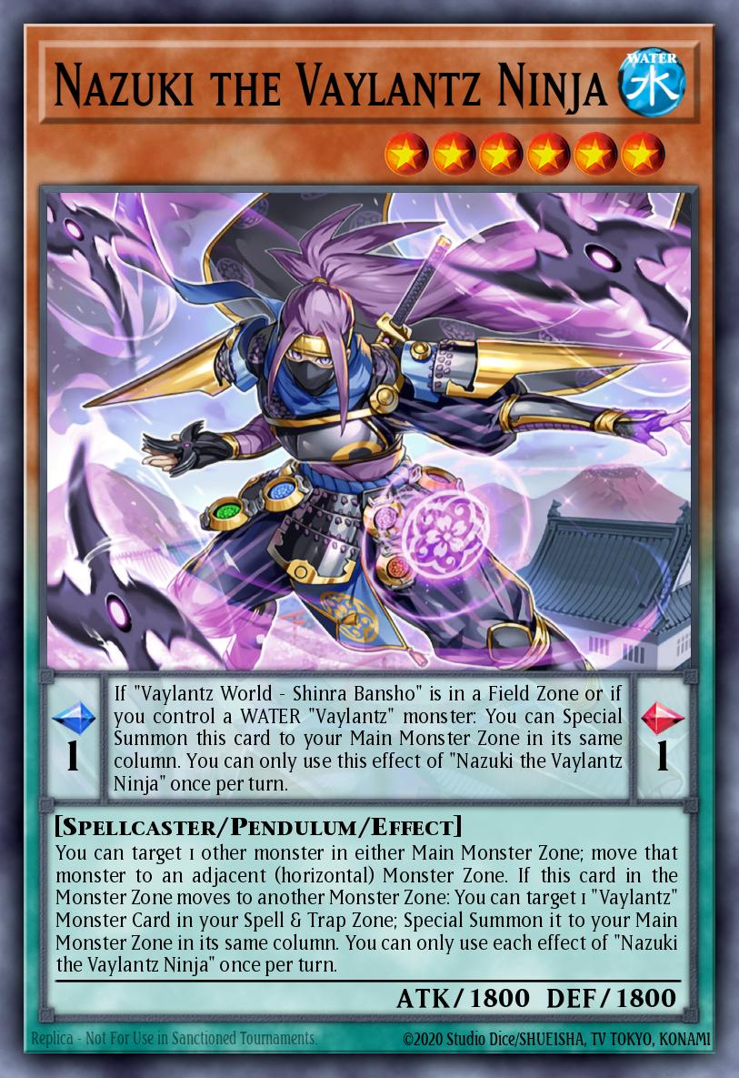 Nazuki the Vaylantz Ninja Rare TAMA-EN003 Tactical Masters Yugioh card