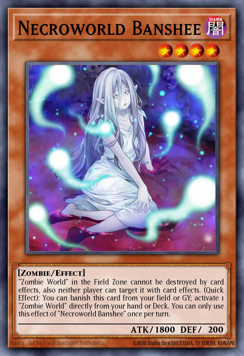 Necroworld Banshee Rare MZMU-EN088 Maze of Muertos Yugioh card