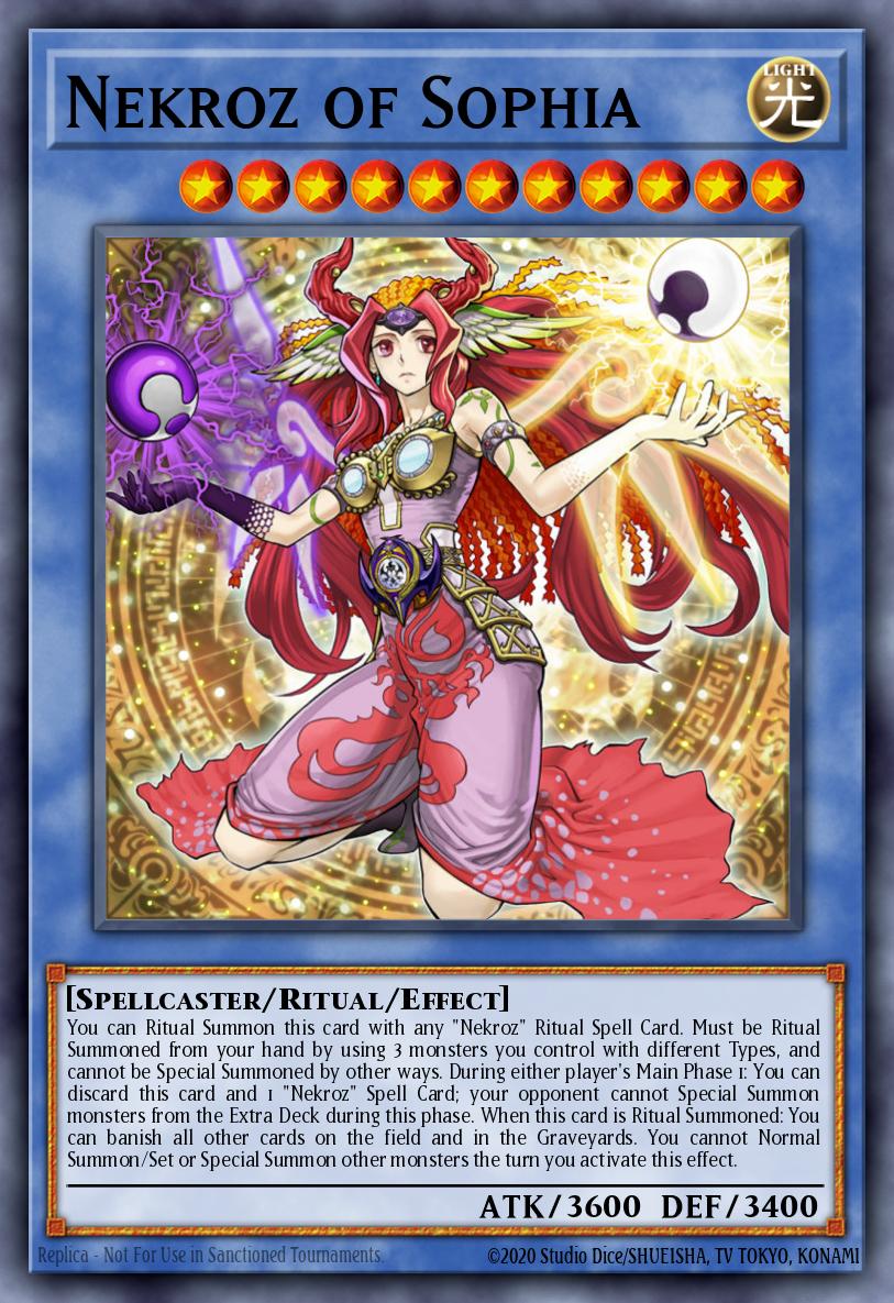Nekroz of Sophia Secret Rare BLMM-EN134 Battles of Legend Monster Mayhem Yugioh card