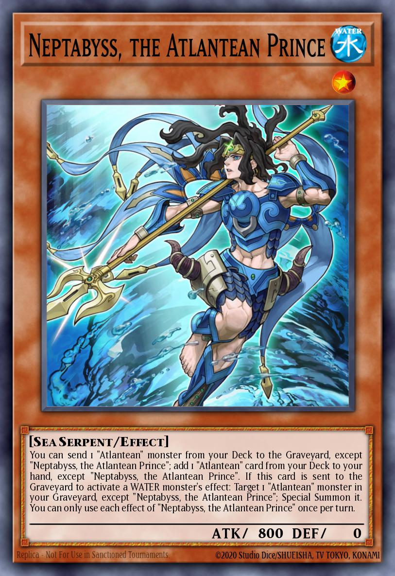 Neptabyss the Atlantean Prince Ultra Rare MP16-EN236 2016 Mega-Tin Mega Pack Yugioh card