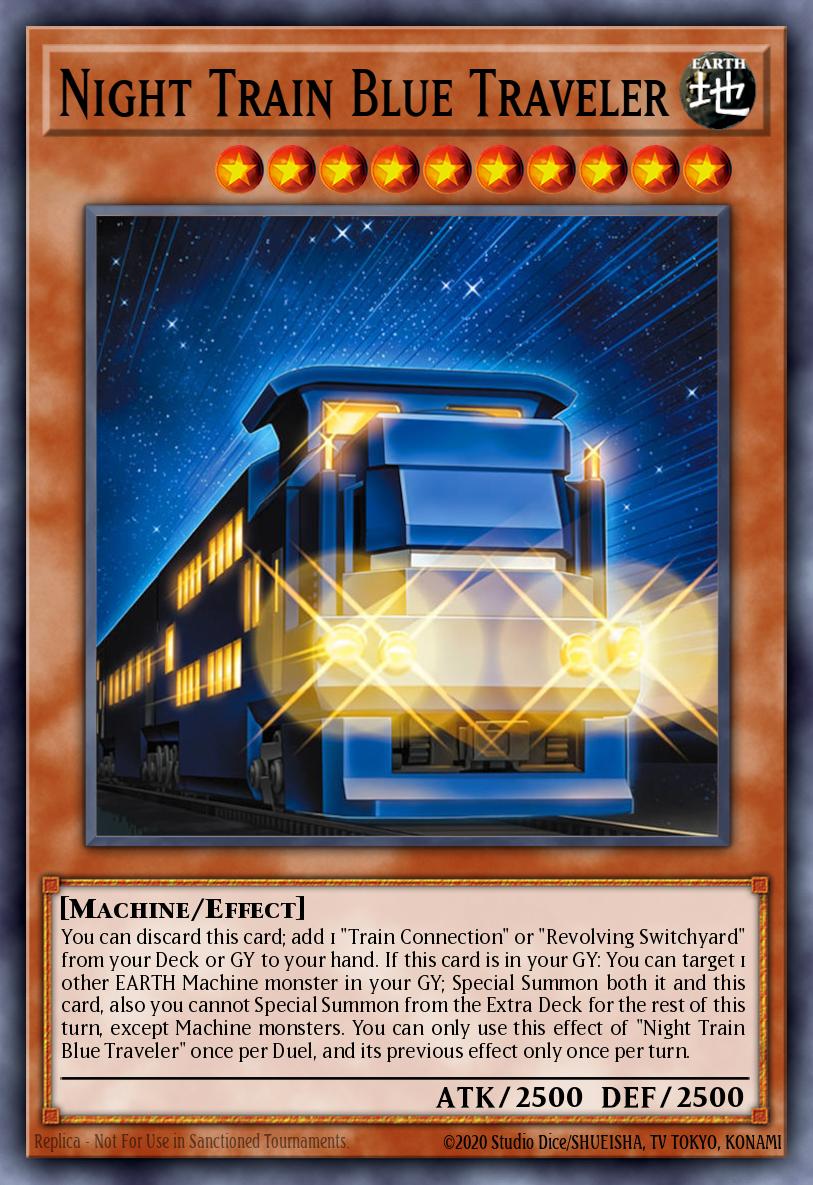 Night Train Blue Traveler Super Rare BLZD-EN007 Blazing Dominion Yugioh card