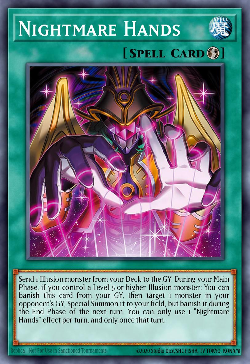 Nightmare Hands Super Rare BPRO-EN068 Burst Protocol Yugioh card