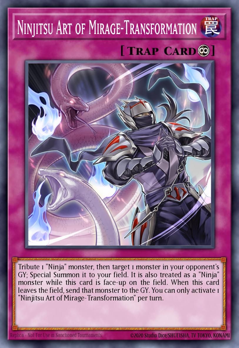 Ninjitsu Art of Mirage-Transformation Secret Rare SHVA-EN015 Shadows in Valhalla Yugioh card