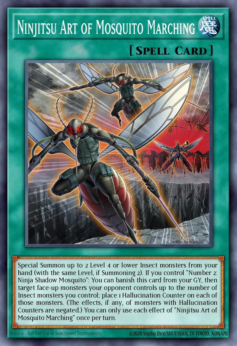 Ninjitsu Art of Mosquito Marching Ultra Rare BLCR-EN030 Battles of Legend Crystal Revenge Yugioh card