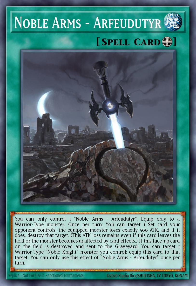 Noble Arms - Arfeudutyr Rare ABYR-EN086 Abyss Rising Yugioh card