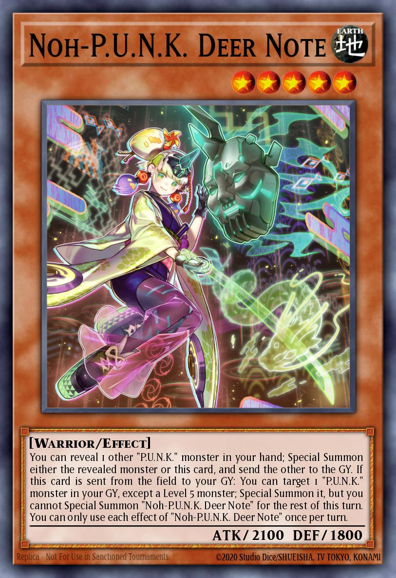 Noh-PUNK Deer Note Ultra Rare BLMM-EN076 Battles of Legend Monster Mayhem Yugioh card