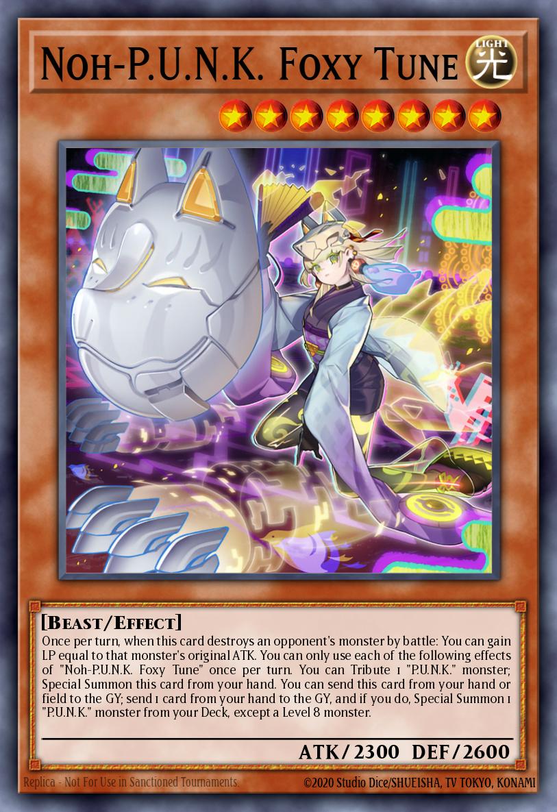 Noh-PUNK Foxy Tune Ultra Rare BLMM-EN074 Battles of Legend Monster Mayhem Yugioh card