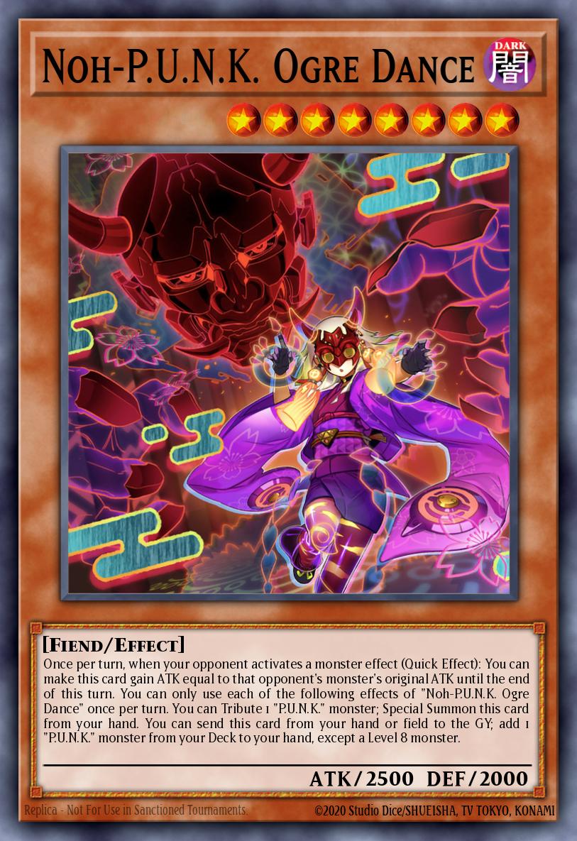 Noh-PUNK Ogre Dance Ultra Rare BLMM-EN075 Battles of Legend Monster Mayhem Yugioh card
