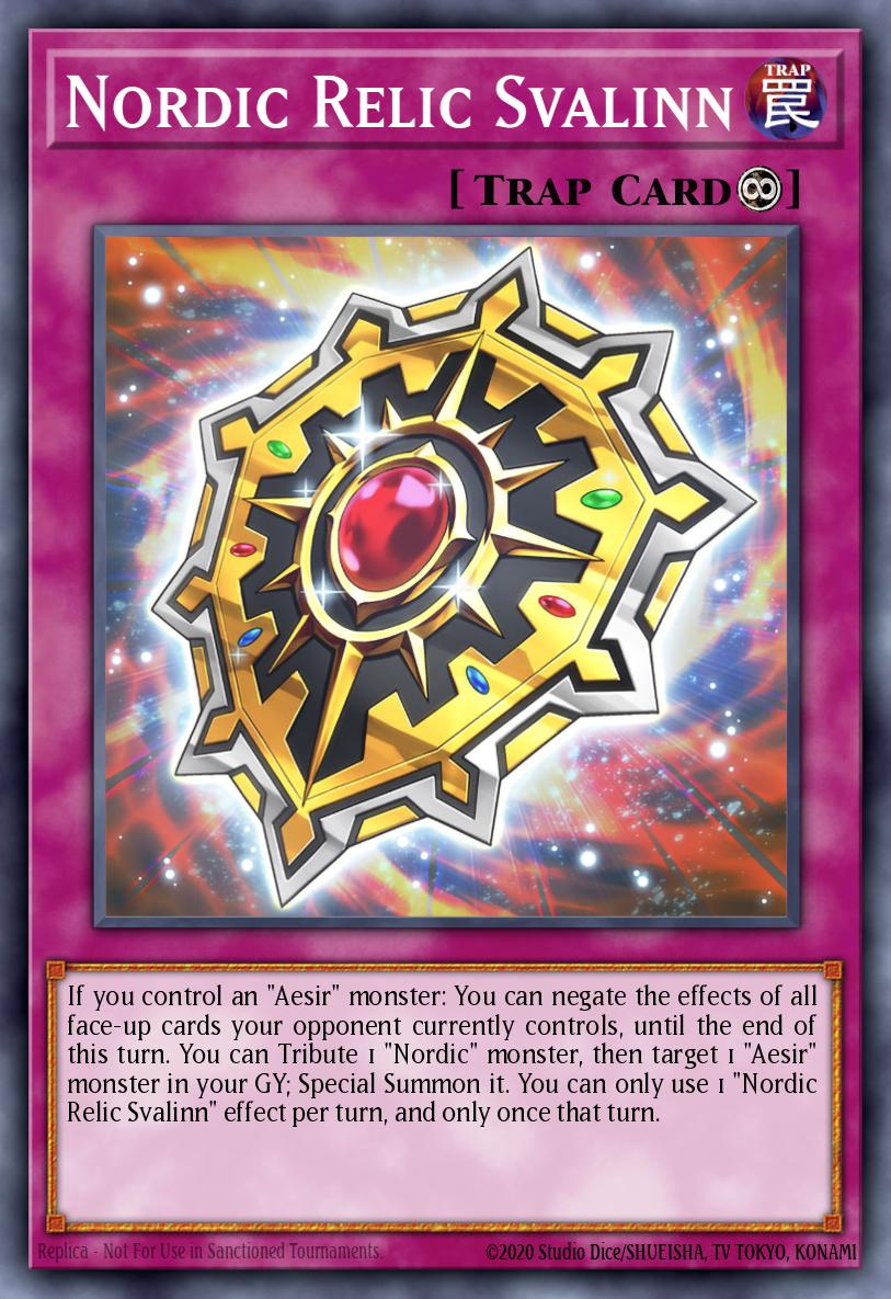 Nordic Relic Svalinn Super Rare BACH-EN074 Battle of Chaos Yugioh card