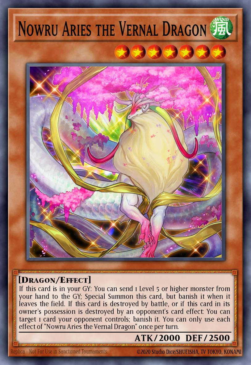 Nowru Aries the Vernal Dragon Super Rare MP23-EN054 25th Anniversary Tin Dueling Heroes Mega Pack Yugioh card