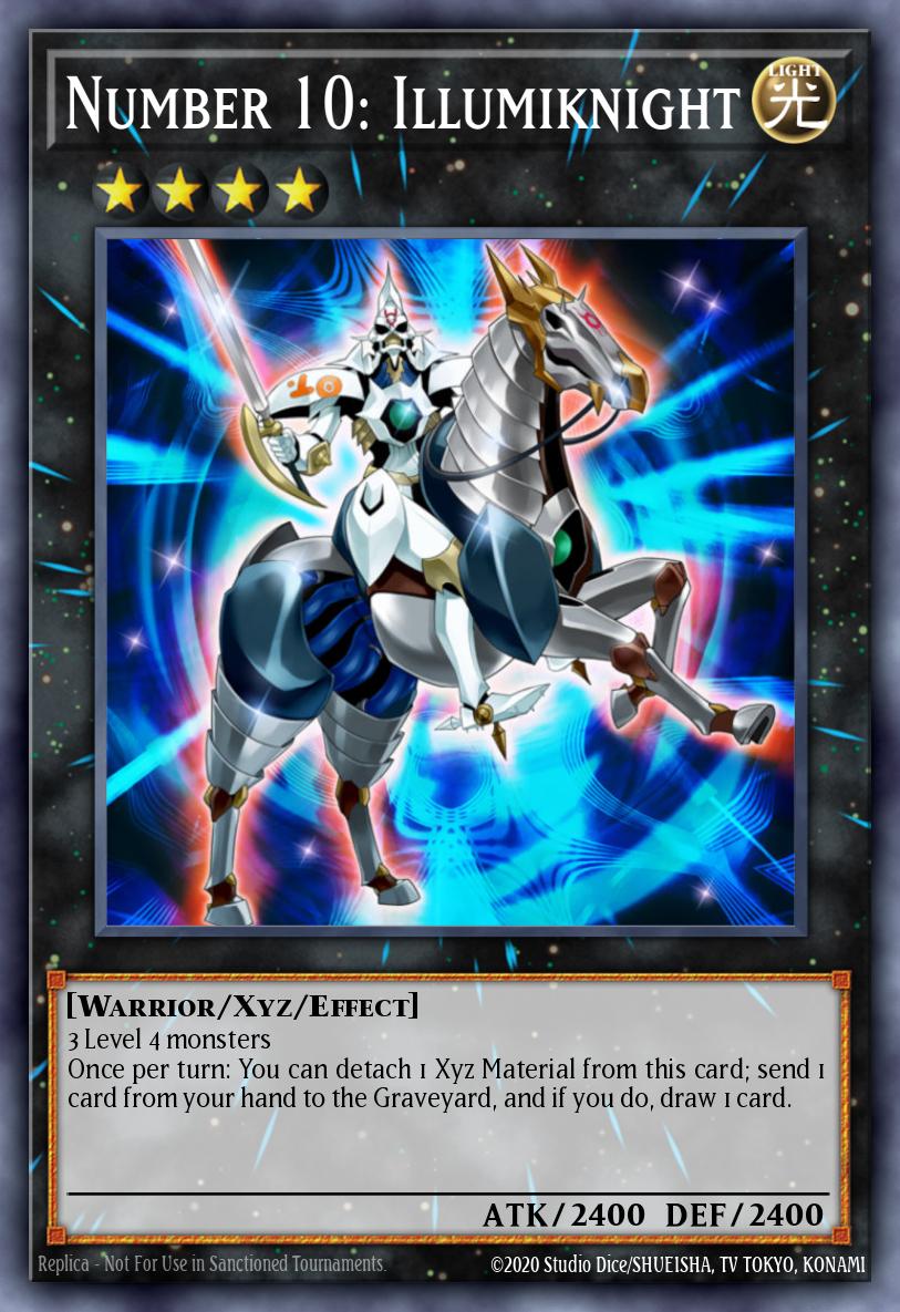 Number 10 Illumiknight Shatterfoil Rare BP03-EN118 Battle Pack 3 Monster League Yugioh card