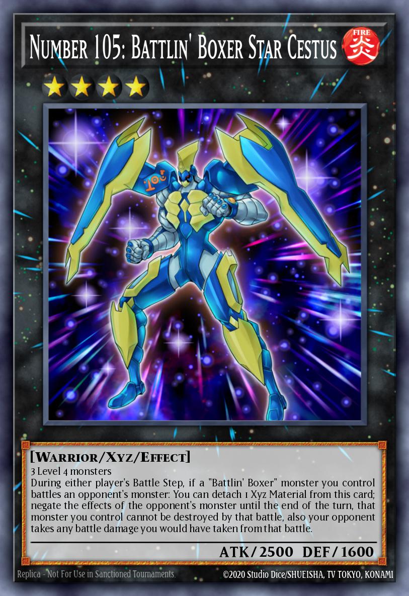 Number 105 Battlin Boxer Star Cestus Super Rare MP14-EN028 2014 Mega-Tin Mega Pack Yugioh card