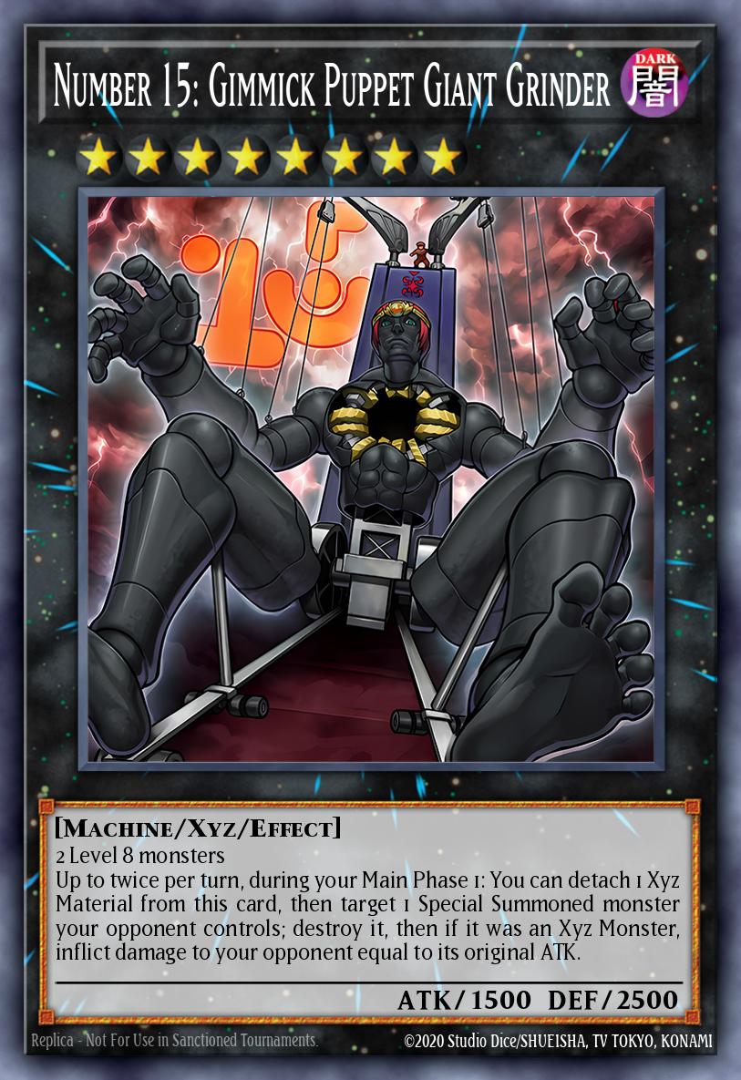 Number 15 Gimmick Puppet Giant Grinder Quarter Century Secret Rare MP24-EN032 25th Anniversary Tin Dueling Mirrors Yugioh card