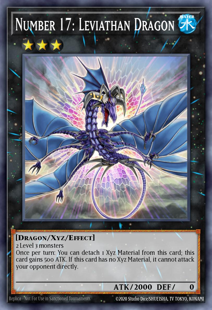 Number 17 Leviathan Dragon Rare BP01-EN027 Battle Pack Epic Dawn Yugioh card