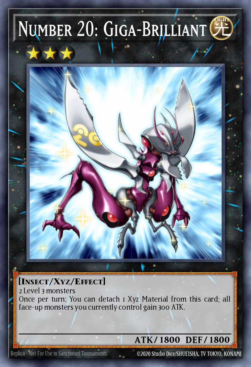 Number 20 Giga-Brilliant Ultra Rare STAX-EN042 2-Player Starter Set Yugioh card