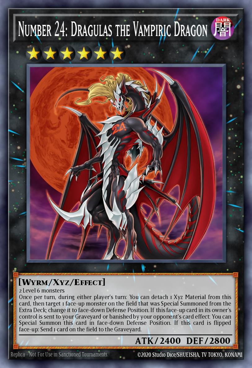 Number 24 Dragulas the Vampiric Dragon Ultra Rare DLCS-EN118 Dragons of Legend The Complete Series Yugioh card