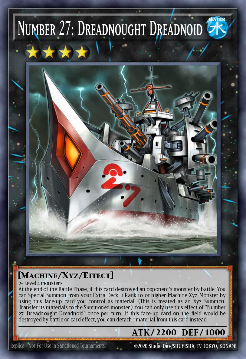 Number 27 Dreadnought Dreadnoid Common BLC1-EN109 Battles of Legend Chapter 1 Yugioh card