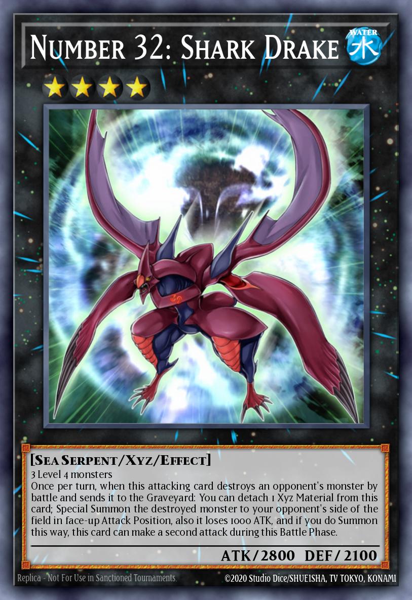 Number 32: Shark Drake Secret Rare MZMU-EN067 Maze of Muertos Yugioh card