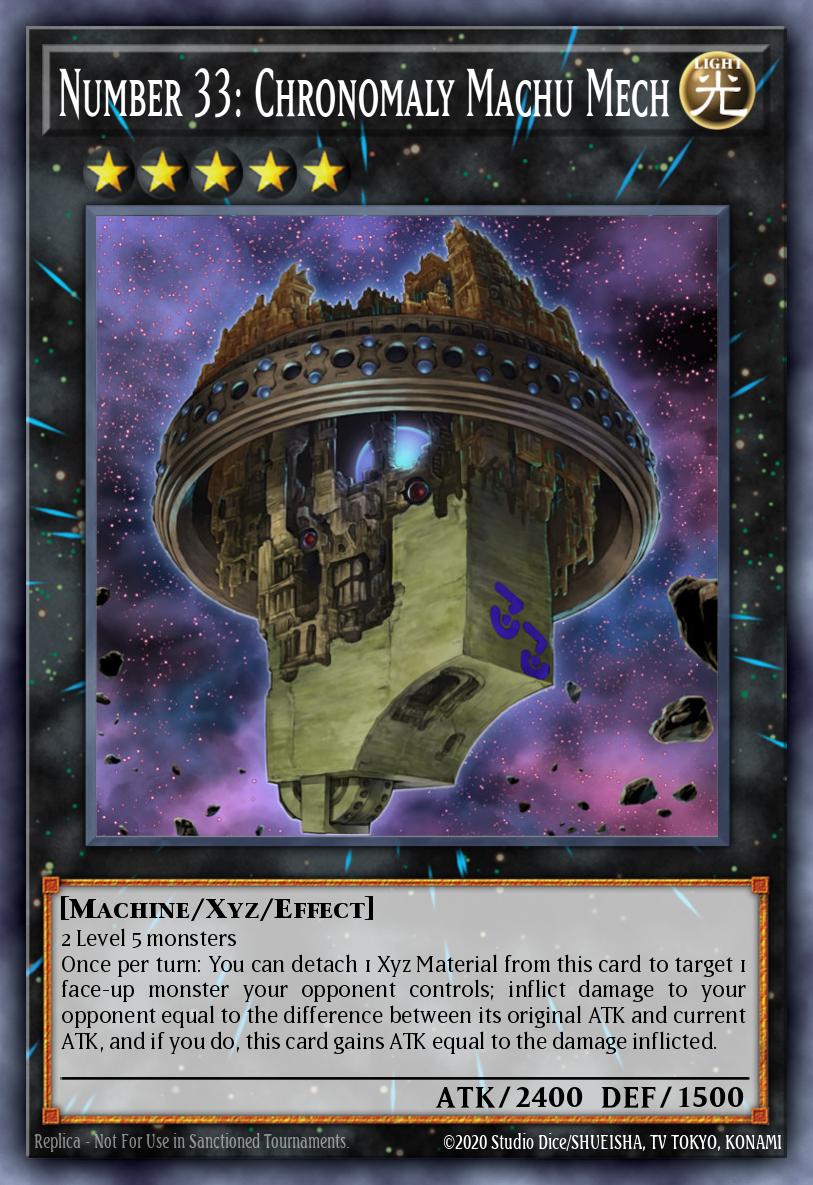 Number 33 Chronomaly Machu Mech Ultimate Rare REDU-EN043 Return of the Duelist Yugioh card