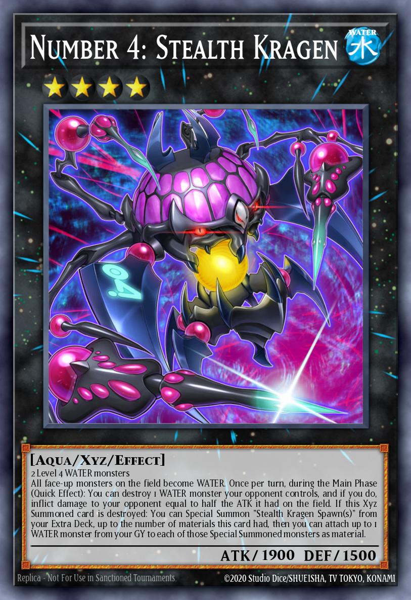 Number 4 Stealth Kragen Secret Rare BROL-EN030 Brothers of Legend Yugioh card