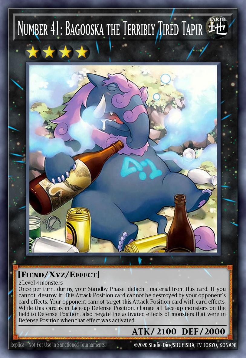 Number 41: Bagooska the Terribly Tired Tapir Common L26D-ENM24 Legendary Modern Decks 2026 Yugioh card