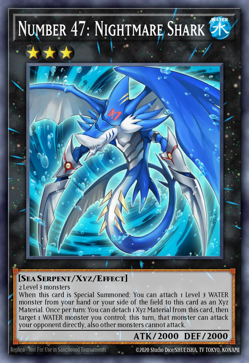 Number 47 Nightmare Shark Super Rare CT11-EN004 2014 Mega-Tins Yugioh card