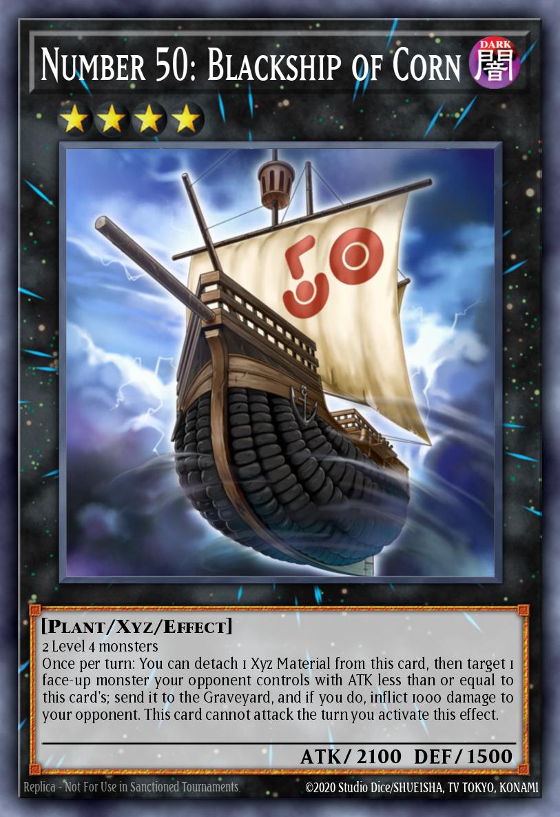 Number 50 Blackship of Corn Super Rare CT10-EN018 2013 Collectible Tins Wave 2 Yugioh card