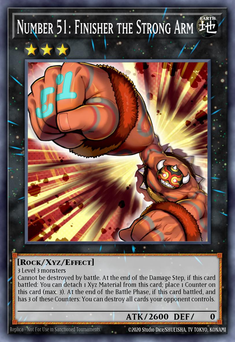 Number 51 Finisher the Strong Arm Common DLCS-EN120 Dragons of Legend The Complete Series Yugioh card