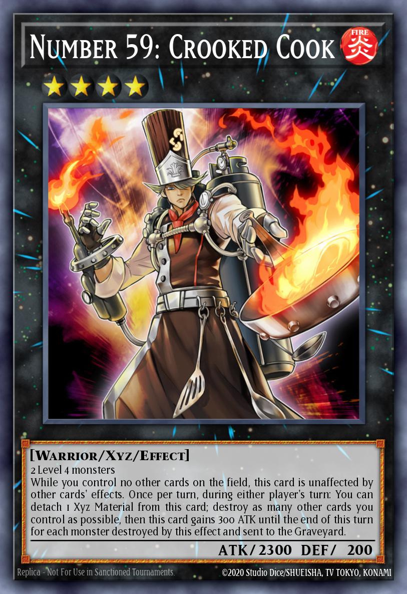 Number 59 Crooked Cook Common DLCS-EN121 Dragons of Legend The Complete Series Yugioh card