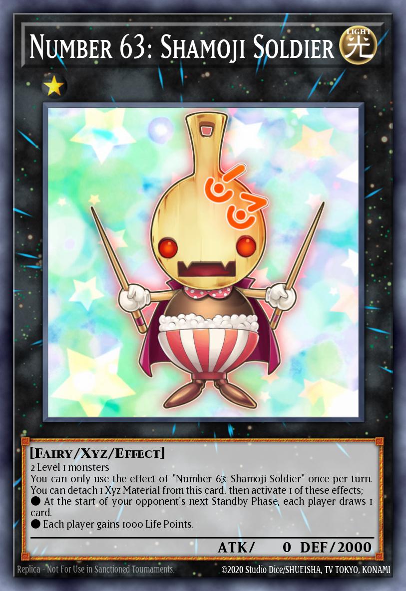 Number 63 Shamoji Soldier Super Rare NUMH-EN031 Number Hunters Yugioh card