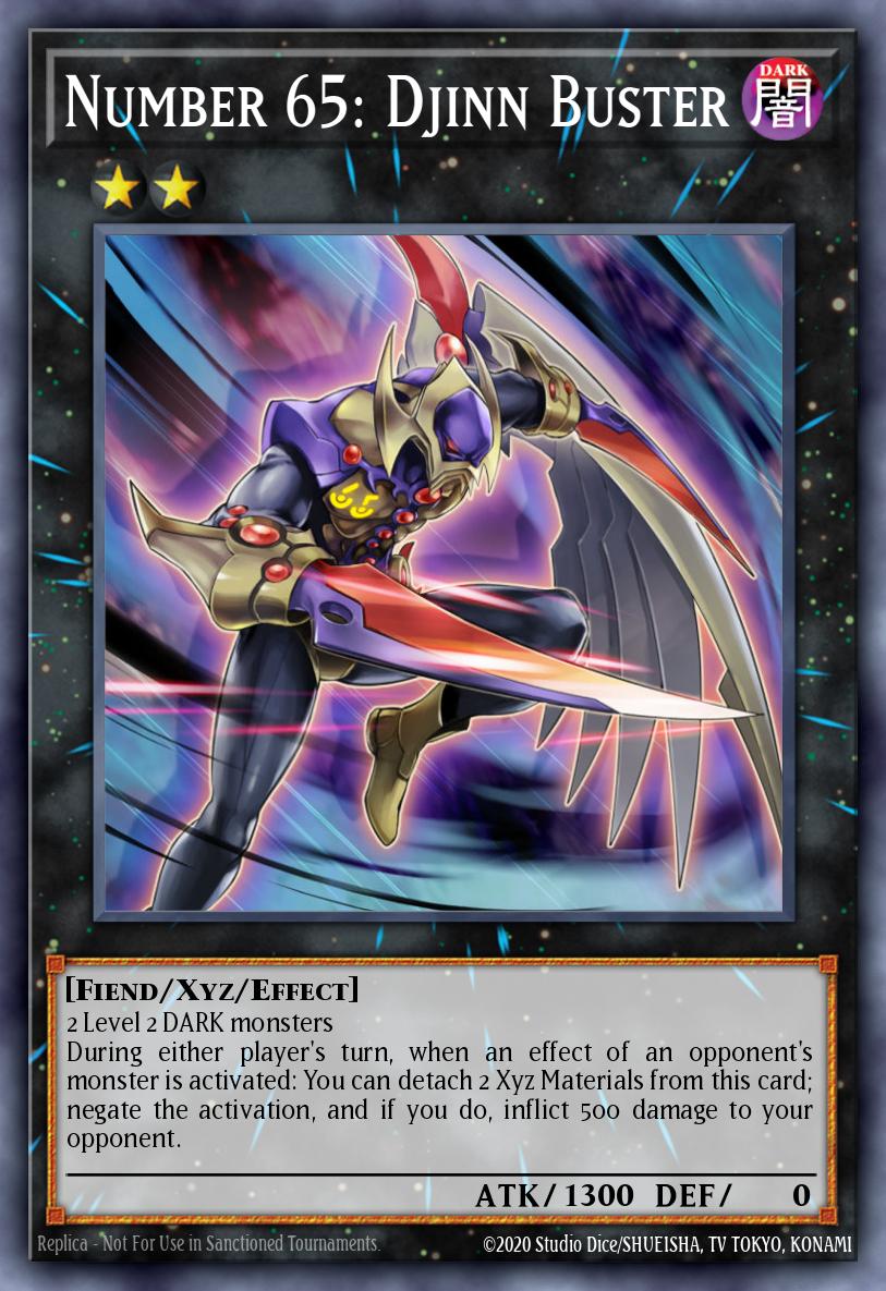 Number 65 Djinn Buster Ultra Rare BLMR-EN079 Battles of Legend Monstrous Revenge Yugioh card