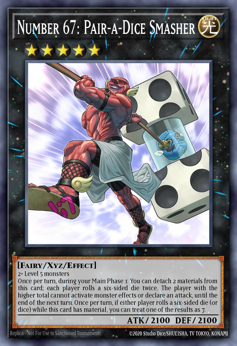Number 67 Pair-a-Dice Smasher Secret Rare BLRR-EN031 Battles of Legend Relentless Revenge Yugioh card