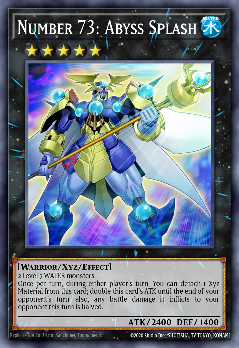Number 73 Abyss Splash Super Rare DRLG-EN040 Dragons of Legend Yugioh card
