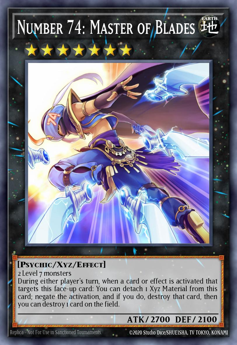 Number 74 Master of Blades Rare MAGO-EN058 Maximum Gold Yugioh card