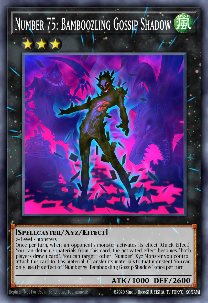 Number 75 Bamboozling Gossip Shadow Common BLC1-EN110 Battles of Legend Chapter 1 Yugioh card