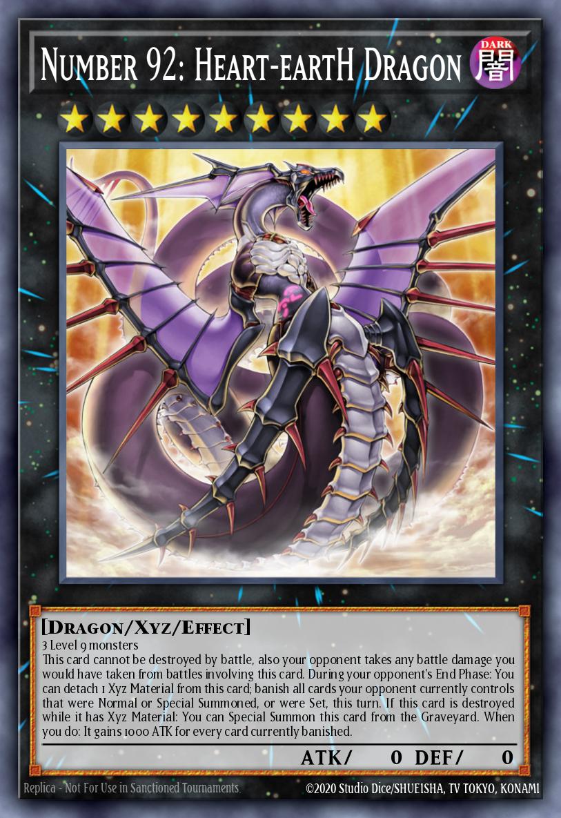 Number 92 Heart-eartH Dragon Quarter Century Secret Rare BLMR-EN077 Battles of Legend Monstrous Revenge Yugioh card