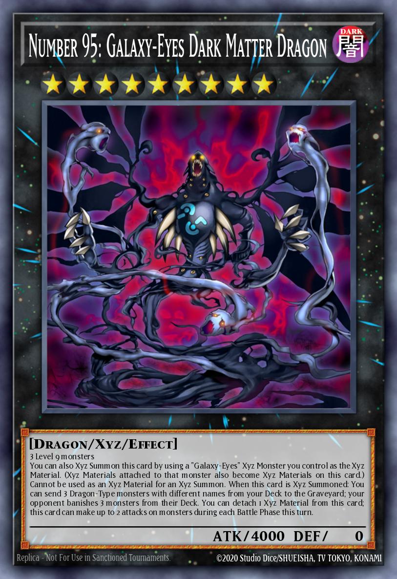 Number 95 Galaxy-Eyes Dark Matter Dragon Ultra Rare MP25-EN300 2025 Mega-Pack Tin Yugioh card