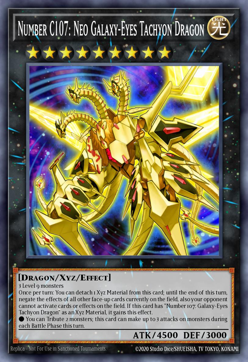 Number C107 Neo Galaxy-Eyes Tachyon Dragon Super Rare MP15-EN023 2015 Mega-Tin Mega Pack Yugioh card