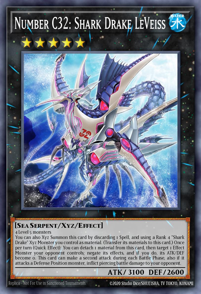Number C32 Shark Drake LeVeiss Ultra Rare MP25-EN248 2025 Mega-Pack Tin Yugioh card