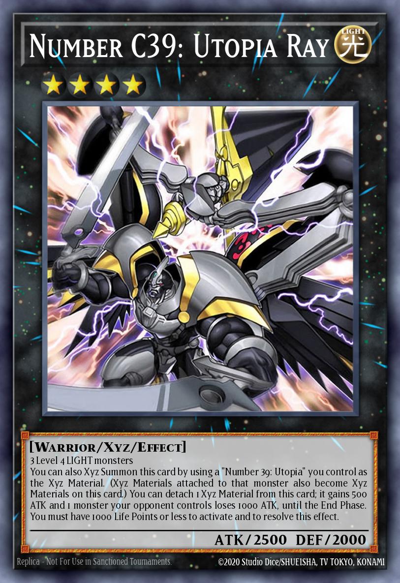 Number C39 Utopia Ray Rare KICO-EN045 Kings Court Yugioh card