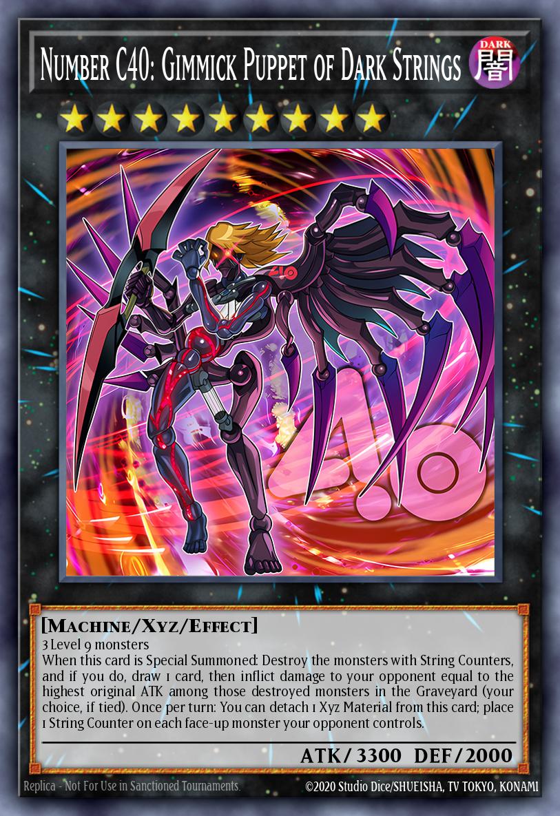 Number C40 Gimmick Puppet of Dark Strings Ultra Rare LDS3-EN065 Legendary Duelists Season 3 Yugioh card