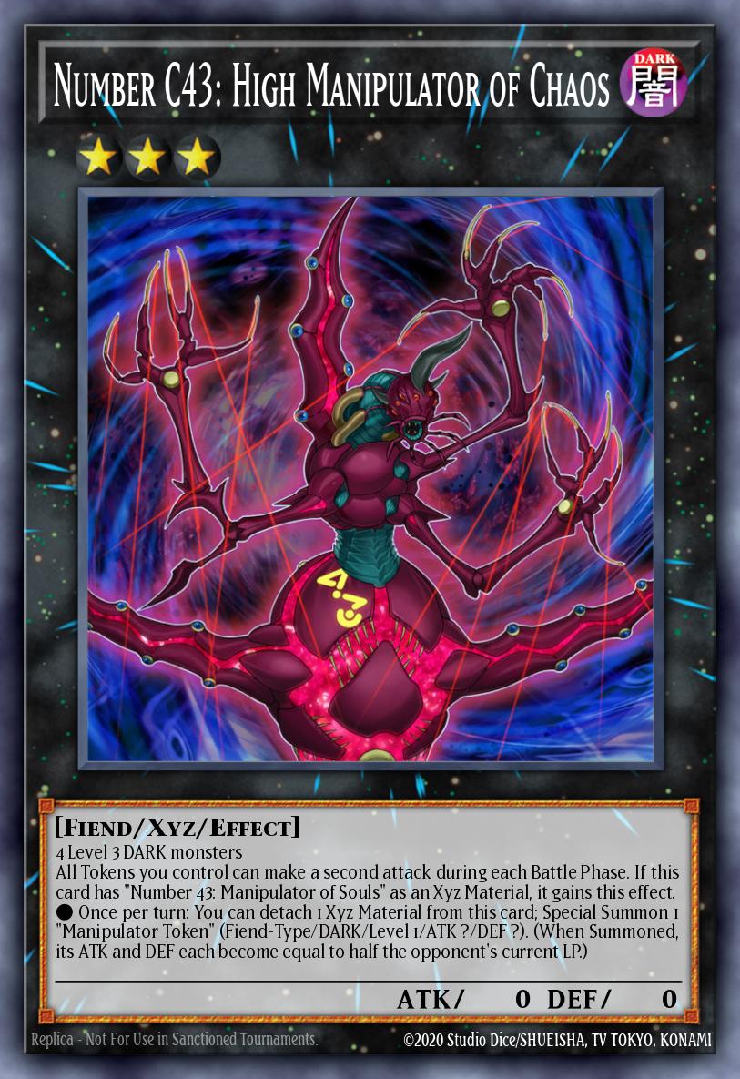 Number C43 High Manipulator of Chaos Rare MP15-EN026 2015 Mega-Tin Mega Pack Yugioh card