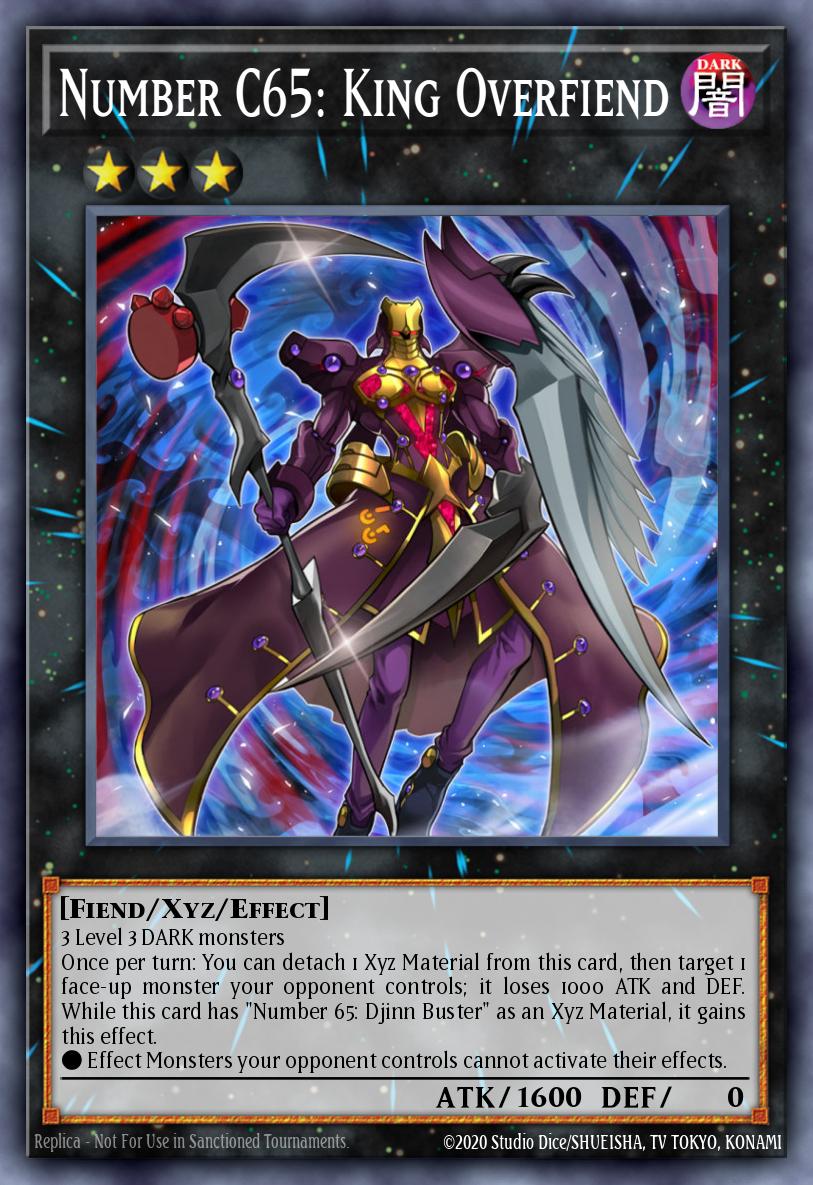 Number C65 King Overfiend Rare SHSP-EN048 Shadow Specters Yugioh card