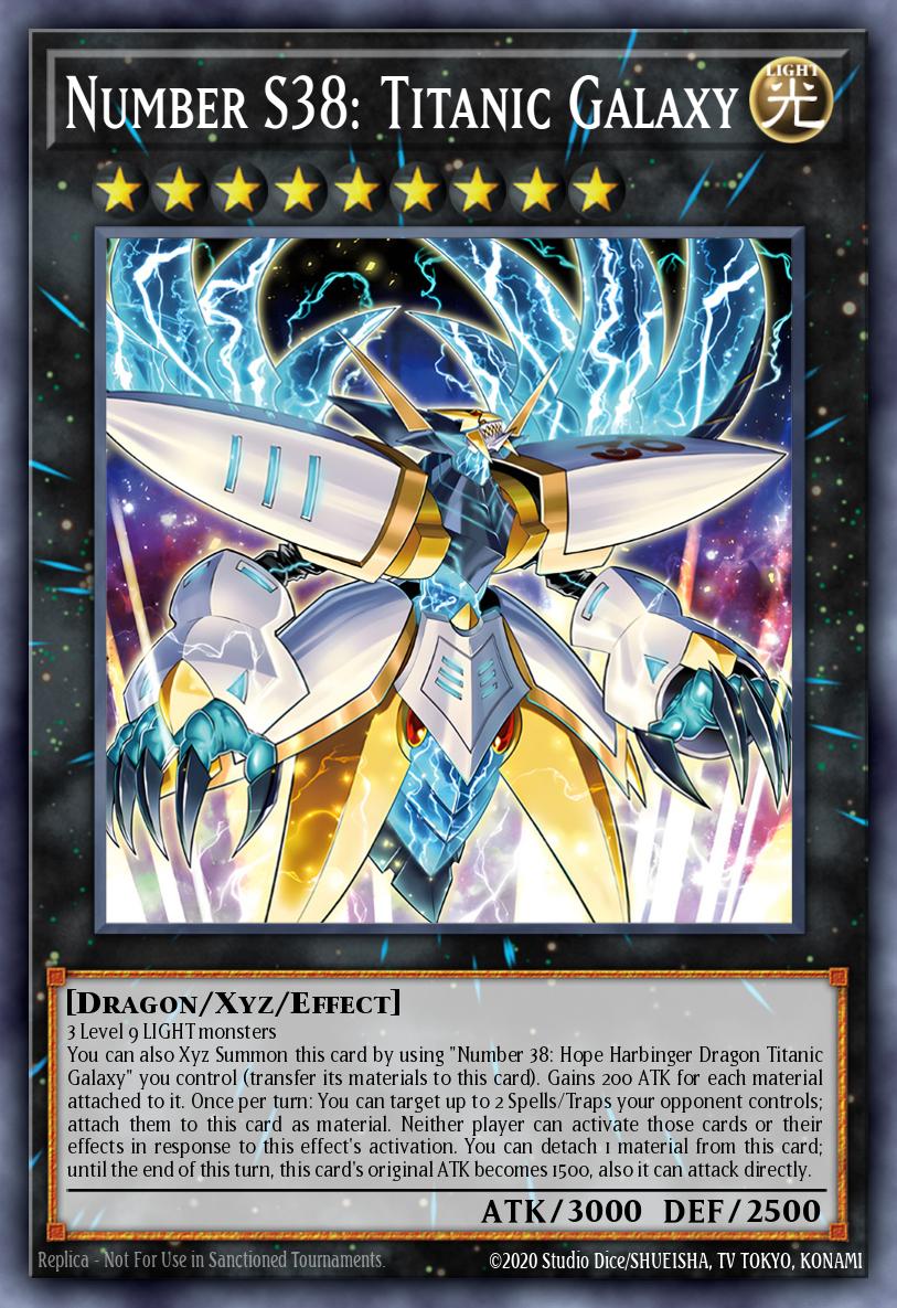 Number S38 Titanic Galaxy New BLMM-EN038 Battles of Legend Monster Mayhem Yugioh card
