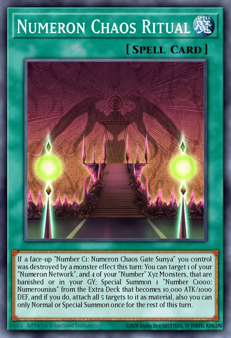 Numeron Chaos Ritual Premium Gold Rare MGED-EN050 Maximum Gold El Dorado Yugioh card