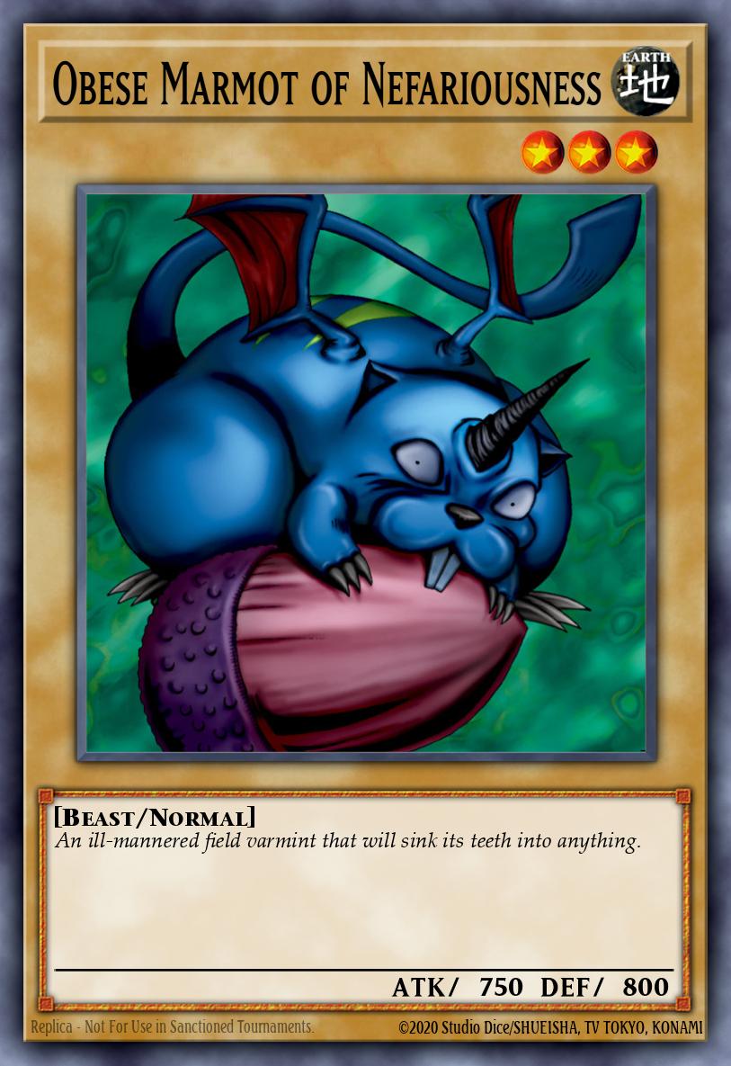 Obese Marmot of Nefariousness Rare WCPP-EN003 World Championship 2010 Card Pack Yugioh card