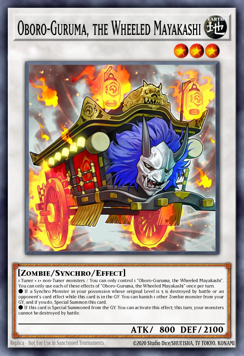 Oboro-Guruma the Wheeled Mayakashi Secret Rare HISU-EN032 Hidden Summoners Yugioh card