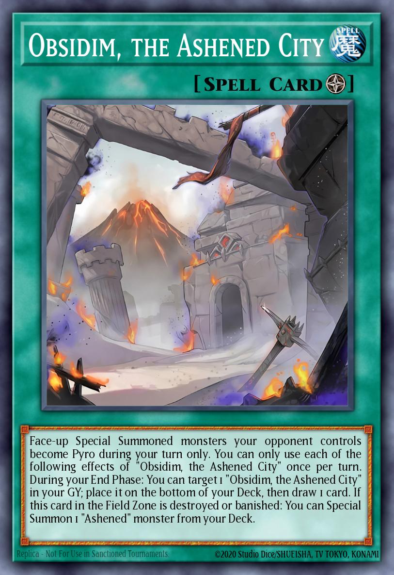 Obsidim the Ashened City Ultra Rare MP25-EN176 2025 Mega-Pack Tin Yugioh card